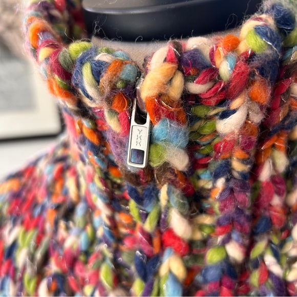 Hand Knit Zip-Front Sweater - Picture 2 of 10